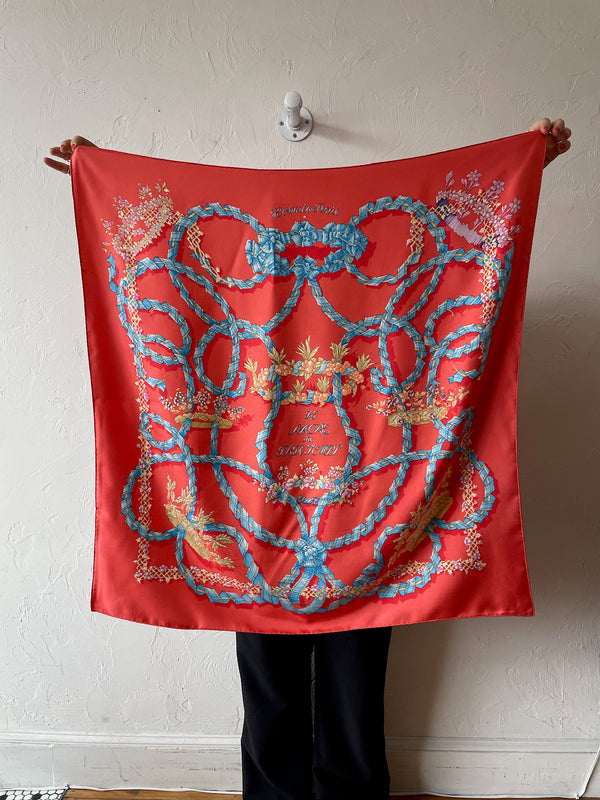 Vintage Hermes Le Sacre du Printemps Scarlet Silk Scarf – We Thieves