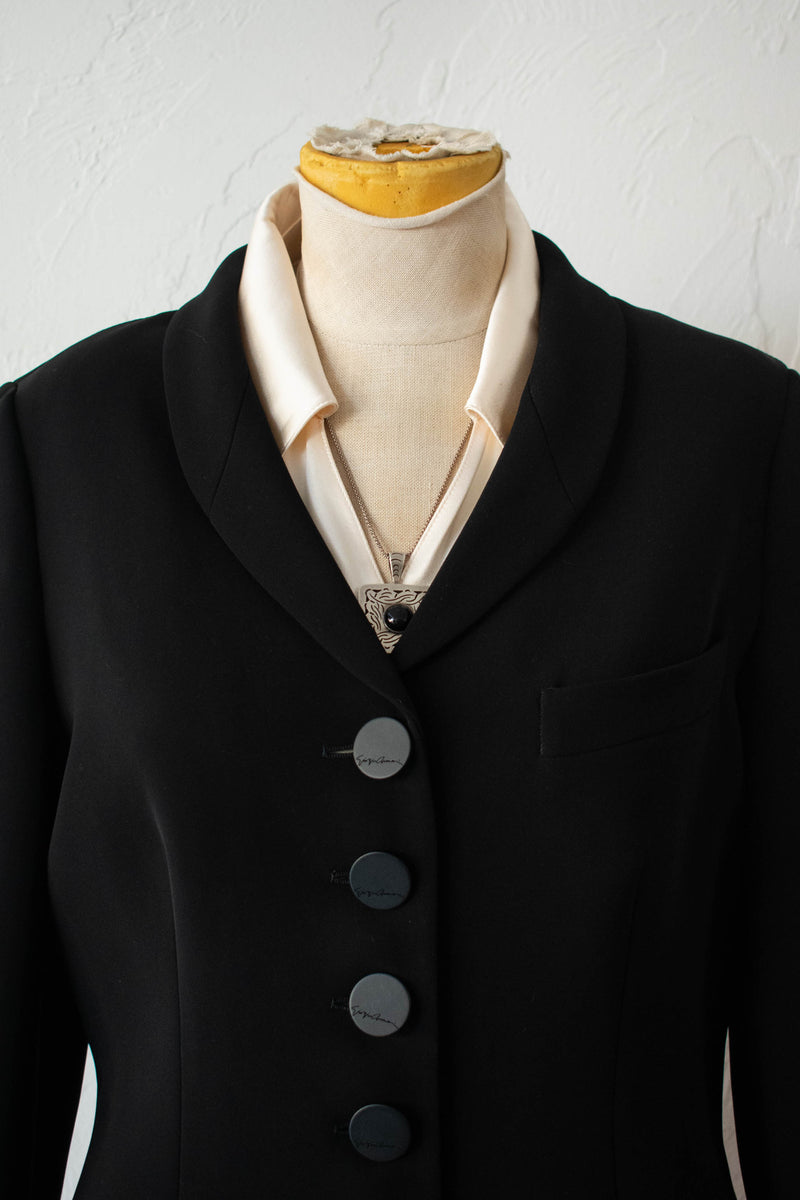 Vintage Y2K Giorgio Armani Black Blazer L - We Thieves