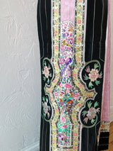 Vintage Handmade Artisanal Pink and Black Skirt S/M - We Thieves