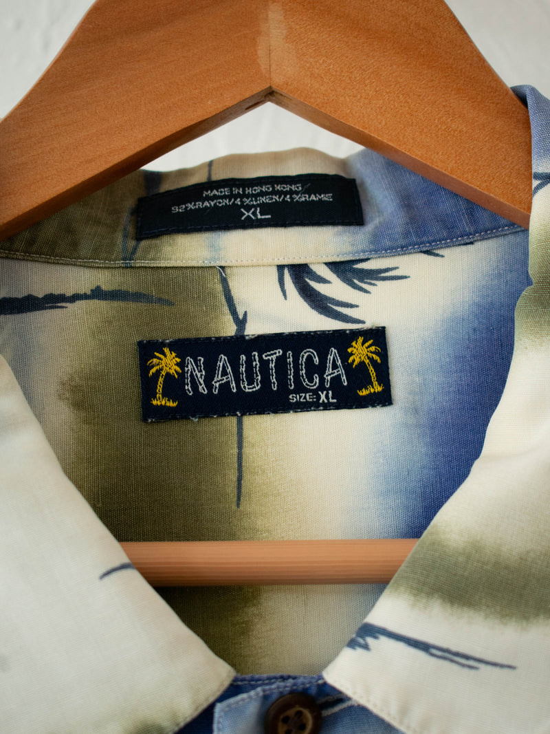 Vintage Nautica Hawaiian Short Sleeve Button Down XL - We Thieves