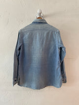 Vintage Sunbleached Blue Woolrich Workshirt L