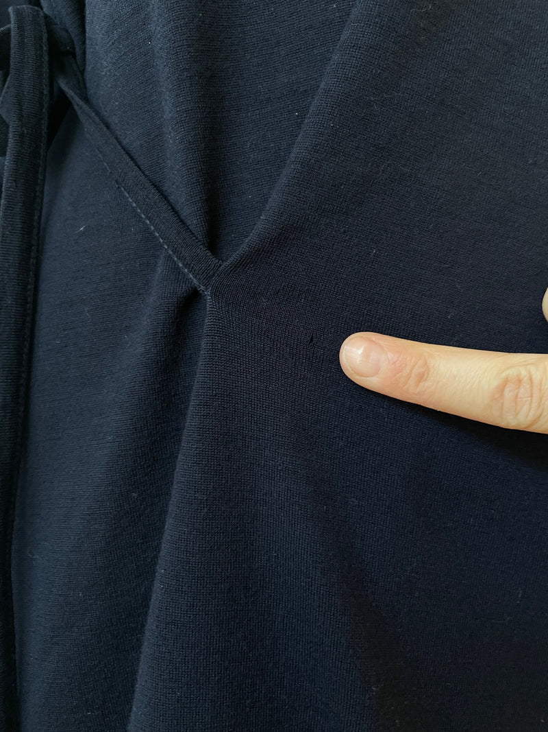 Vintage Comme Des Garçons Navy Wool Asymmetrical Cape/Dress M/L - We Thieves