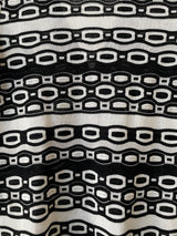 Vintage Missoni Black & White Woven Cotton/Linen Blend Cardigan S