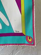 Vintage Emilio Pucci Long Rectangular Silk Scarf
