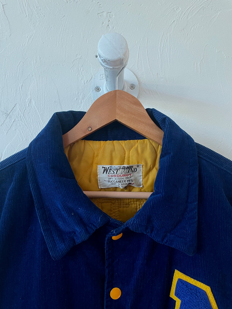 Vintage Montgomery Hockey Corduroy Letterman Jacket L/XL - We Thieves