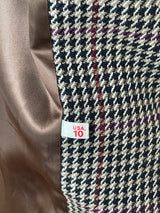 Vintage Brooks Brothers Houndstooth Wool Winter Coat M/L - We Thieves