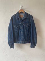 Vintage Levi's Red Tab Dark Denim Trucker Jacket L - We Thieves