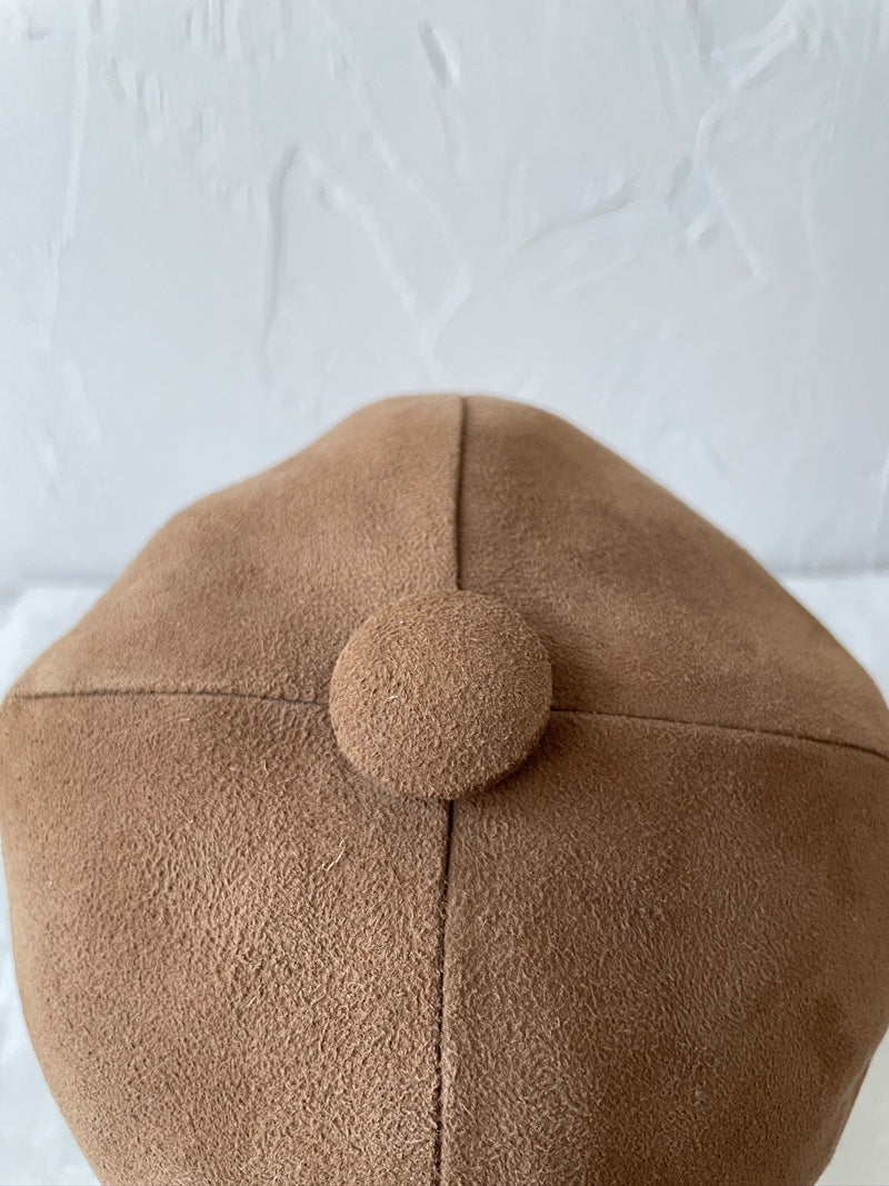 Vintage Cherry & Webb Clay Brown Suede Riding Hat - We Thieves
