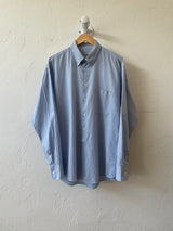 Vintage 90s Armani Light Blue Striped Button Down Shirt L - We Thieves