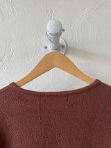 Vintage Issey Miyake Earth Brown Cotton Long Sleeve Knit Shirt S - We Thieves