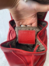 Vintage Coach Mini Back Pack Y2K Red B0439368
