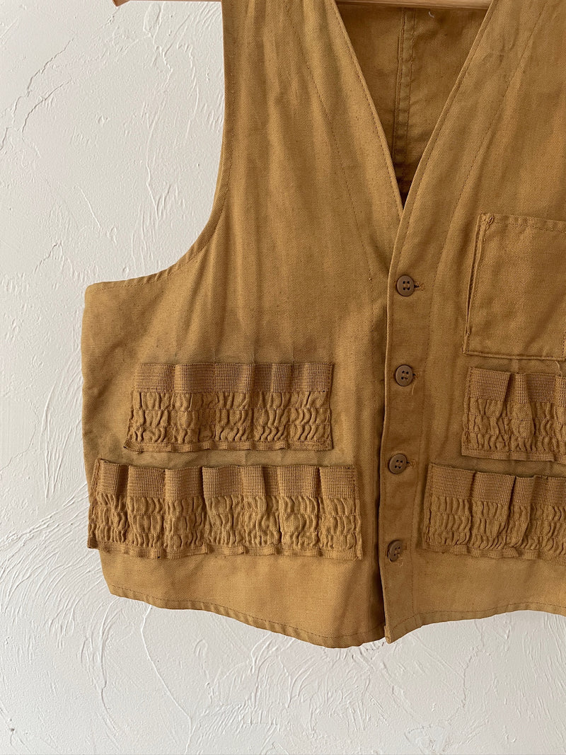 Vintage JC Higgins Mustard/Camel Hunting Vest M/L - We Thieves