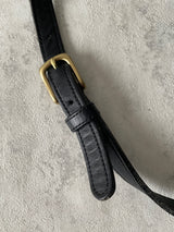 Vintage Coach Black Leather Sutton Handbag EOG-9814