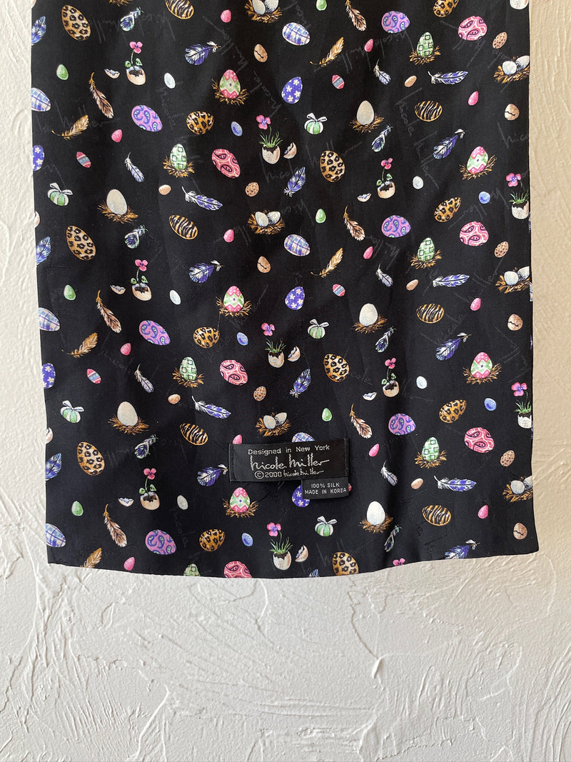 Vintage 1990s Nicole Miller Easter Egg Scarf - We Thieves