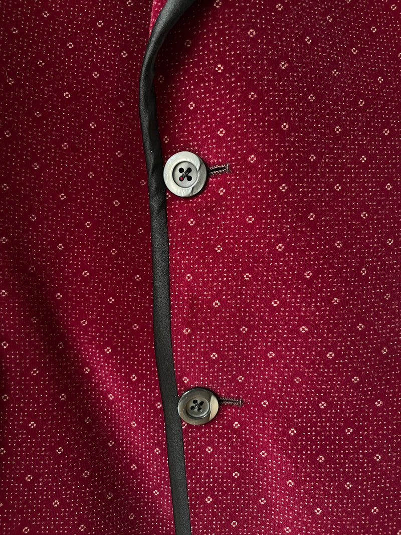 Vintage Reuben's Bespoke Maroon Velvet Blazer M/L