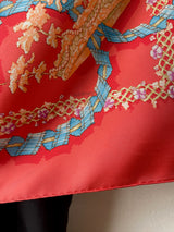 Vintage Hermes Le Sacre du Printemps Scarlet Silk Scarf - We Thieves