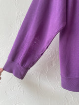 Vintage 70s/80s Thrashed Purple Sweatshirt with Visible Mending S - We Thieves