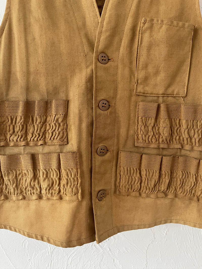Vintage JC Higgins Mustard/Camel Hunting Vest M/L - We Thieves
