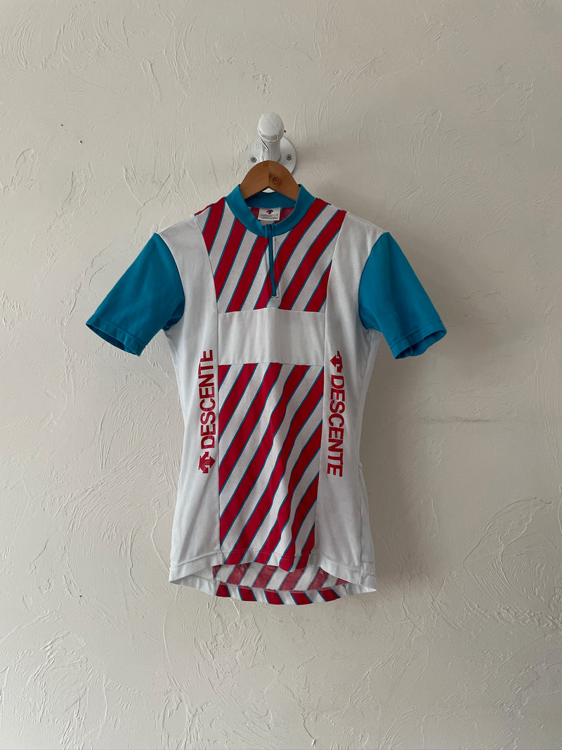 Vintage Red White & Blue Descente Cycling Jersey M - We Thieves