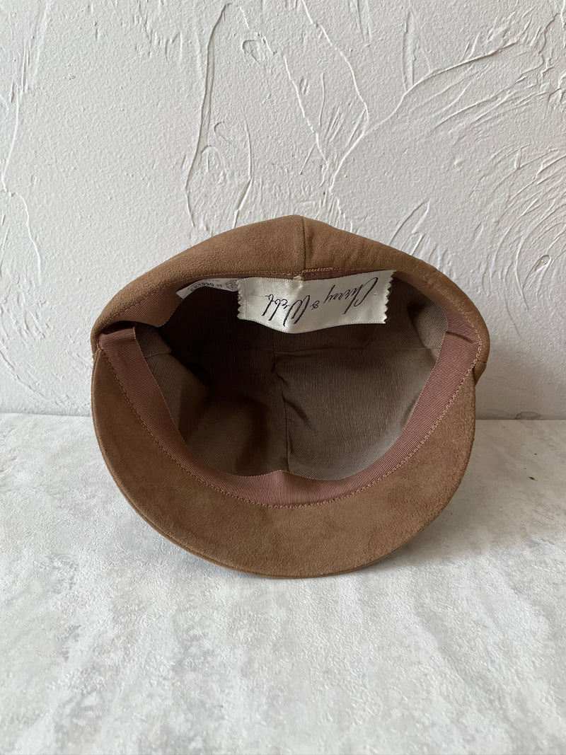 Vintage Cherry & Webb Clay Brown Suede Riding Hat - We Thieves