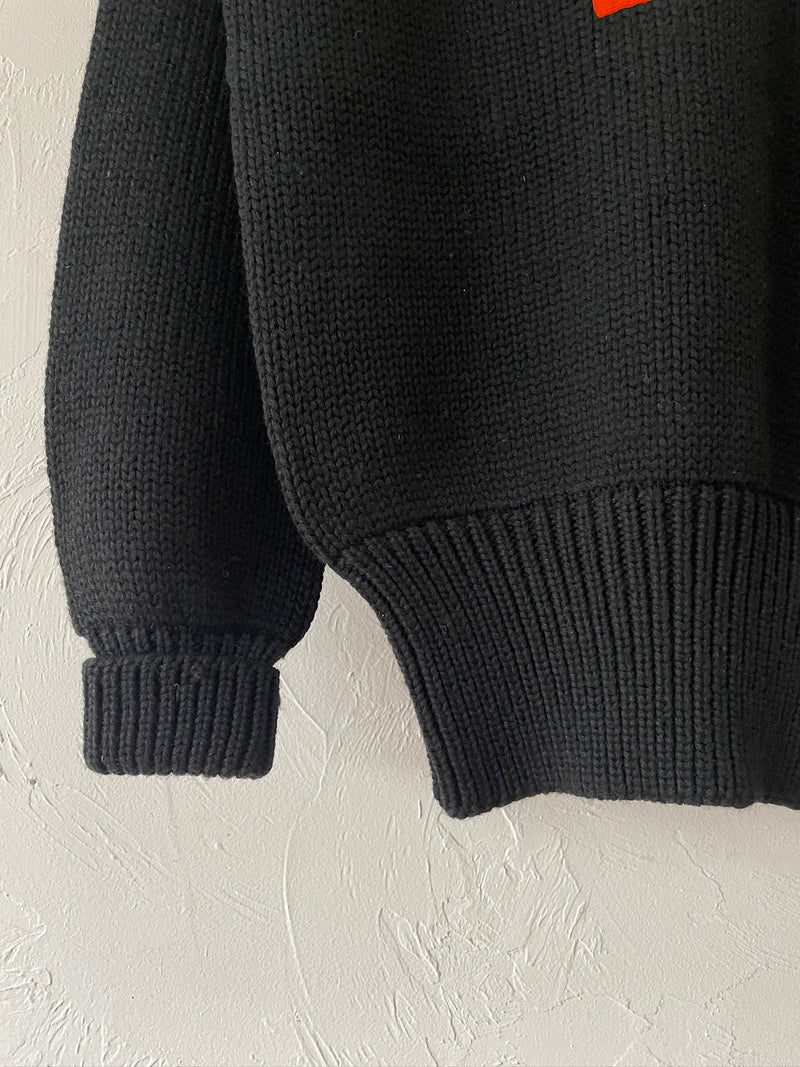 Vintage 1940s Princeton University Hand-Loomed Wool Sweater L