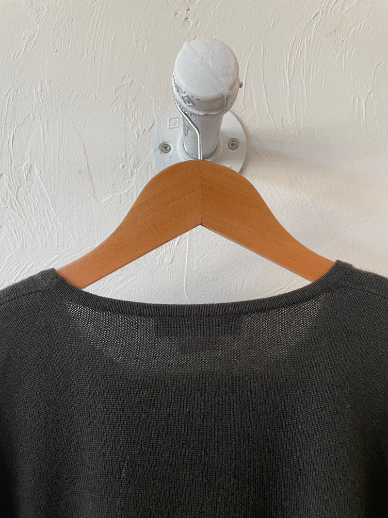 Vintage Brunello Cucinelli Dark Army Green Cashmere/Silk Blend Sweater S/M - We Thieves