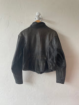 Vintage Fashions By Rose Dark Brown Leather & Suede Motorcycle Jacket M/L - We Thieves