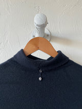 Vintage Loro Piana Navy Cashmere Turtleneck Sweater Size IT 46 - We Thieves