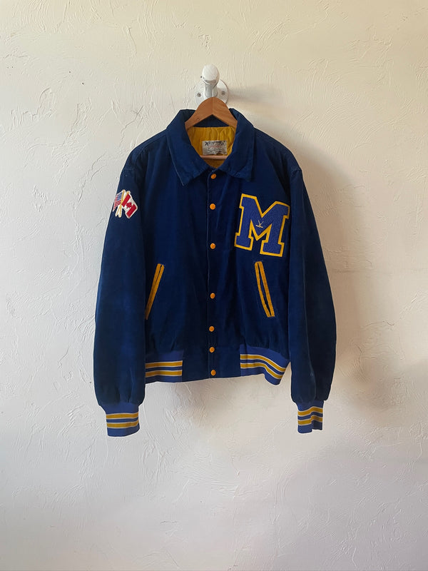 Vintage Montgomery Hockey Corduroy Letterman Jacket L/XL - We Thieves