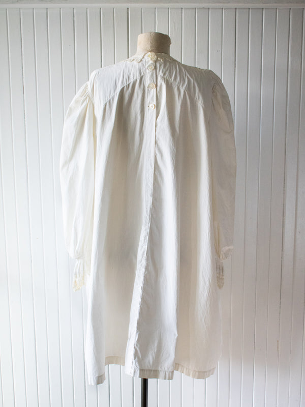 Vintage Victorian White Cotton Nightshirt Large - We Thieves