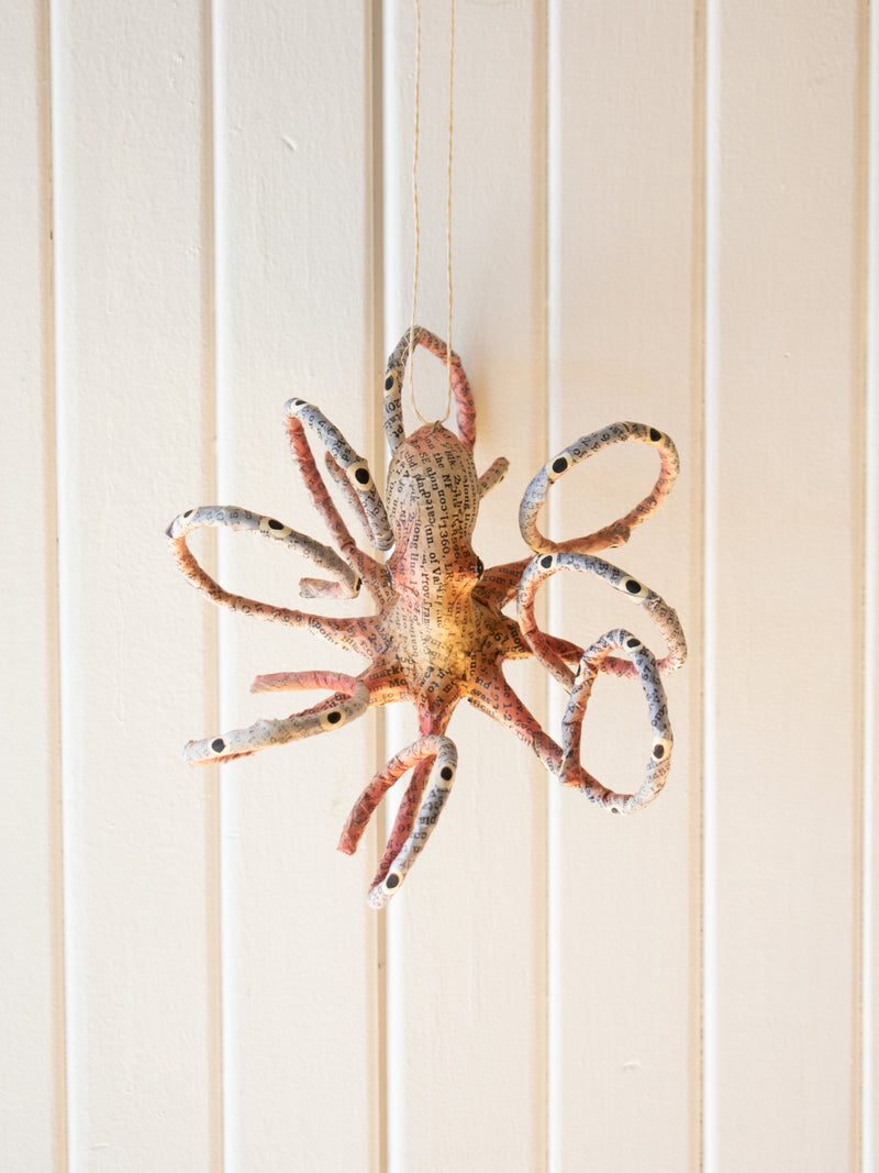 Paper Mache Octopus Ornament - We Thieves