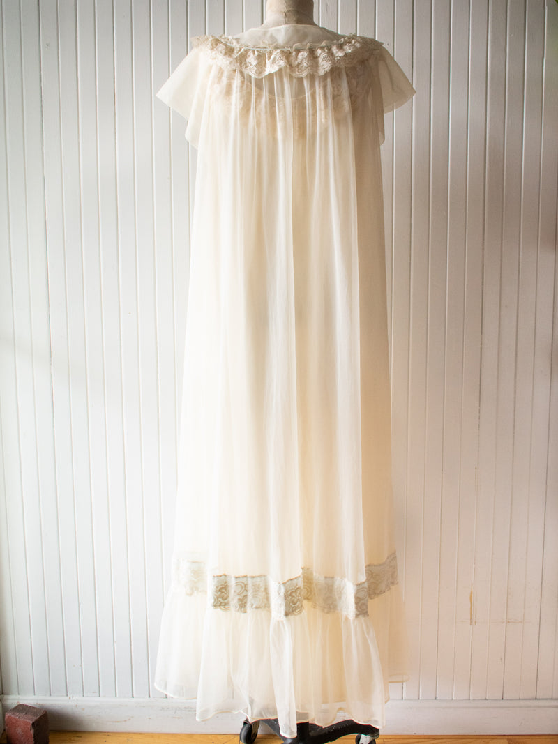 Vintage 1960s Sheer Nightgown Set Large - We Thieves