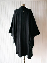 Vintage Silk Japanese Haori in Black - We Thieves